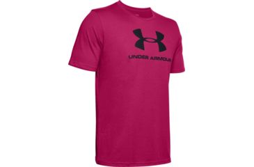 Image of Under Armour UA Sportstyle Logo T-Shirt - Mens, Extra Large, Exuberant Pink, 1329590671XL