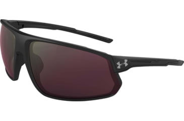 Image of Under Armour UA Strive Sunglasses, Golf Tuned Lens, Satin Black, One Size Fits Most, UA8650108-010174