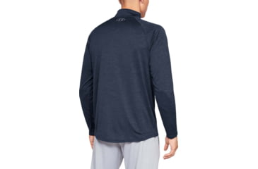 Image of Under Armour UA Tech 1/2 Zip Long Sleeve Shirt - Mens, Academy/Steel, Small, 1328495409SM