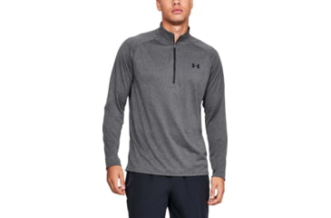 Image of Under Armour UA Tech 1/2 Zip Long Sleeve Shirt - Mens, Carbon Heather, 2X-Large, 13284950902X