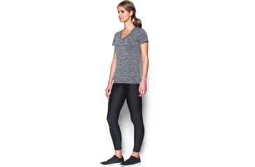 Image of Under Armour UA Tech Twist V-Neck T-Shirt - Womens, Black, 2X-Large, 12585680012XL