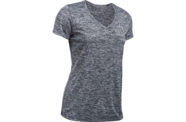 Image of Under Armour UA Tech Twist V-Neck T-Shirt - Womens, Black, 2X-Large, 12585680012XL