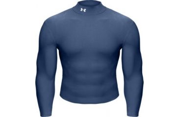 Image of UnderArmour Men's ColdGear Longsleeve Mock - Sapphire Color 1000512-414