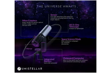 Image of Unistellar eVscope 2 Smart Digital Reflector Telescope, Silver, EVSCOPE2