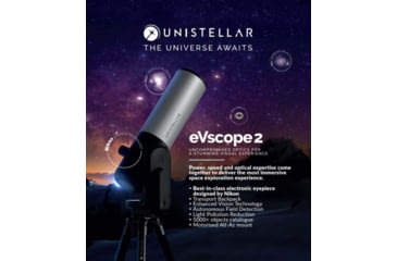 Image of Unistellar eVscope 2 Smart Digital Reflector Telescope w/ Backpack, Silver, EVSCOPE2BACKPACK