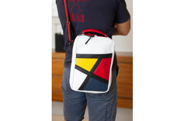 Image of Urbn Chc Metis Bulletproof Bag, White/Black/Red/Blue/Yellow, Medium, METWHT/002