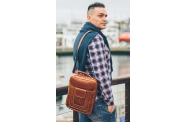 Image of Urbn Chc Poseidon Bulletproof Bag, Brown, Medium, POSBRN/002