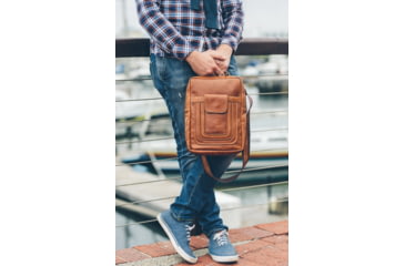 Image of Urbn Chc Poseidon Bulletproof Bag, Brown, Medium, POSBRN/002