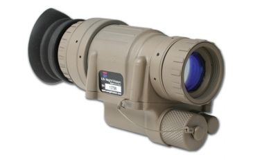 Image of US Night Vision PVS-14A NightCoat Night Vision Monocular, Gen 3 w/ Manual Gain Control, Tan 001204