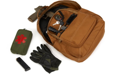 Image of Us Peacekeeper The Contractor Backpack  12.5x18x 6in, Mustard Brown, P52209