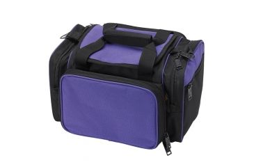 Image of US Peacekeeper Small Range Bag Ripstop Nylon/Rugged Water-Resistant 600 Denier Polyester, Purple/Black, 14in x 8in x 8.5in, NSN NO P22204, EDEMO1