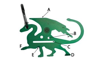 Image of UST Dragon Tool A Long Multi-Tool, Green 20-12211