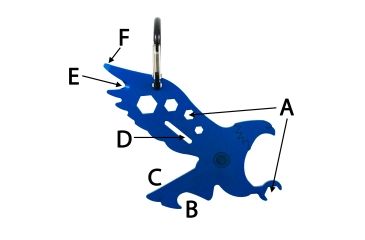 Image of UST Eagle Tool A Long Multi-Tool, Blue 20-12212