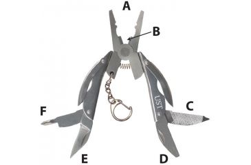 Image of UST Folding Plier Multi-Tool, Silver 20-12067