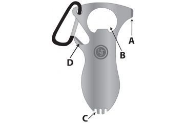 Image of UST Tool A Long, Spork, Silver 20-12090