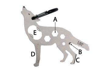 Image of UST Wolf Tool A Long Multi-Tool, Titanium 20-12215