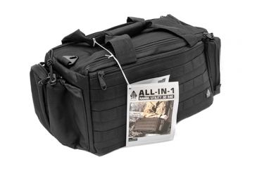 Image of UTG Pro All-in-1 Range/Utility Go Range Bag, Black, 21 in X 9 in X 8 in PVC-P365B