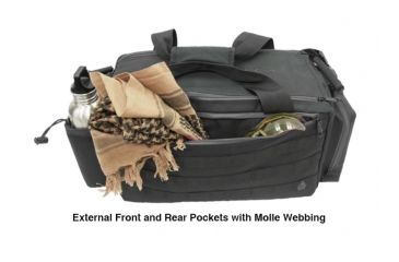 Image of UTG Pro All-in-1 Range/Utility Go Range Bag, Black, 21 in X 9 in X 8 in PVC-P365B