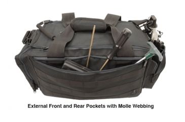 Image of UTG Pro All-in-1 Range/Utility Go Range Bag, Black, 21 in X 9 in X 8 in PVC-P365B