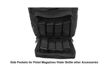 Image of UTG Pro All-in-1 Range/Utility Go Range Bag, Black, 21 in X 9 in X 8 in PVC-P365B