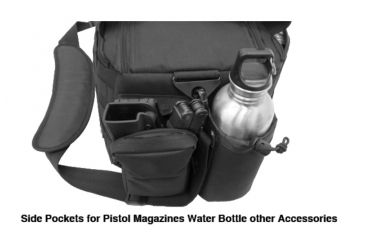 Image of UTG Pro All-in-1 Range/Utility Go Range Bag, Black, 21 in X 9 in X 8 in PVC-P365B