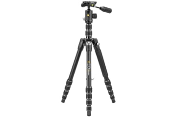 Image of Vanguard Aluminum 4 in 1 Tripod w/ Ball Head, Pan Handle, Monopod, 265HABP, Black, VEO3T265HABP