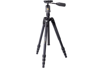 Image of Vanguard Veo3X Lightweight Compact Travel Kit with 4-in-1 Aluminum Tripod, Ball Head, Monopod, Bluetooth Remote, SPC, Black, VEO3X204ABP