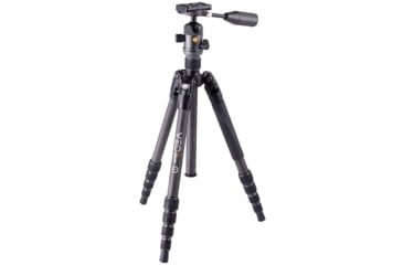 Image of Vanguard Veo3X Lightweight Compact Travel Kit with Carbon 4-in-1 Tripod, Ball Head, Monopod, Bluetooth Remote, SPC, Black/Gray, VEO3X235CBP