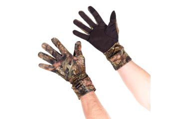 Image of Vanish Camo Spandex Gloves with Palm Dots, Mossy Oak Break-Up Country Camo, 25341