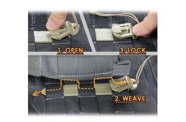 Image of Vanquest Gear 5in MOLLE STICKS STIX 4 Pack, Coyote Tan, Small 99MS5X4-CT