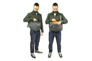 Image of Vanquest Gear Carbide Convertible Sling Backpack, 12 Liters, Midnight Blue, 815112MBLU