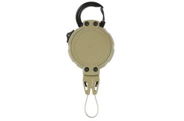 Image of Vanquest Gear EXTREME Gear Retractor, Large w/ Carabiner Ring, Coyote Tan 99TREX-L-CARA-CT
