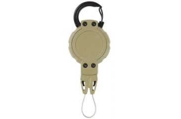 Image of Vanquest Gear EXTREME Gear Retractor, Medium w/ Carabiner Ring, Coyote Tan, Small 99TREX-M-CARA-CT