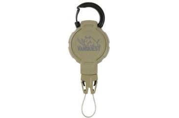 Image of Vanquest Gear EXTREME Gear Retractor, Medium w/ Carabiner Ring, Coyote Tan, Small 99TREX-M-CARA-CT