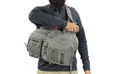 Image of Vanquest Gear JAVELIN 2.0 VSlinger Left-Shoulder-Carry Slingpack, Wolf Gray, Large 760277WG
