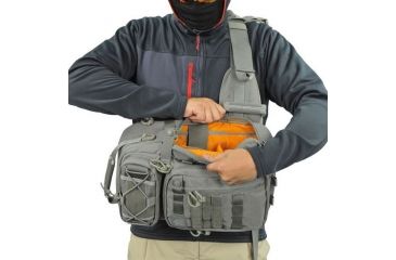 Image of Vanquest Gear JAVELIN 2.0 VSlinger Left-Shoulder-Carry Slingpack, Wolf Gray, Large 760277WG