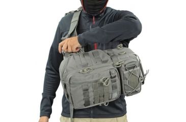 Image of Vanquest Gear JAVELIN 2.0 VSlinger Right-Shoulder-Carry Slingpack, Wolf Gray, Large 760288WG