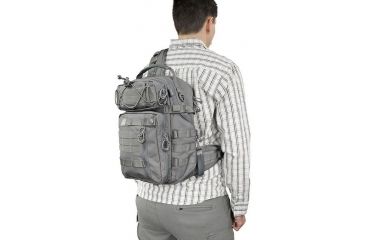 Image of Vanquest Gear JAVELIN 3.0 VSlinger Left-Shoulder-Carry Slingpack, Wolf Gray, Large 760377WG