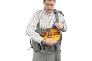 Image of Vanquest Gear JAVELIN 3.0 VSlinger Left-Shoulder-Carry Slingpack, Wolf Gray, Large 760377WG