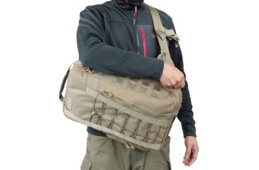 Image of Vanquest Gear PILUM VSlinger Left-Shoulder-Carry Slingpack, Coyote Tan, Large 761277CT