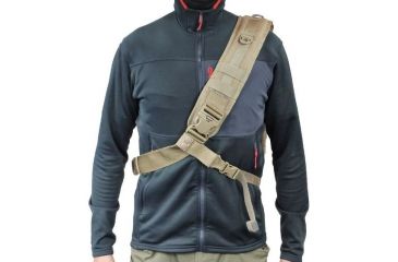 Image of Vanquest Gear PILUM VSlinger Left-Shoulder-Carry Slingpack, Coyote Tan, Large 761277CT