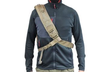 Image of Vanquest Gear PILUM VSlinger Right-Shoulder-Carry Slingpack, Coyote Tan, Large 761288CT