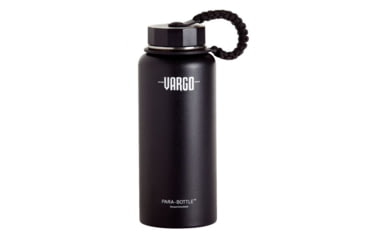 Image of Vargo Para-Bottle Vacuum, 3.6in X 3.6in X 9in, Food Grade SS, 15Oz, 32 Oz Capacity, Black, T-461