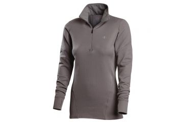 Image of Vargo Womens Ls Zip Ingot Grey Sm TF-8B-11