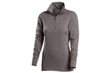 Image of Vargo Womens Ls Zip Ingot Grey Sm TF-8B-11
