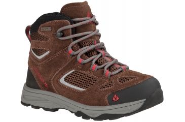 Image of Vasque Breeze III UltraDry Hiking Boot - Youth-Slate Brown/Chili Pepper-5 Youth
