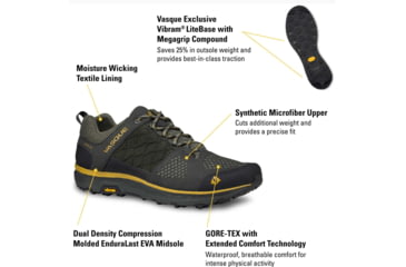 Image of Vasque Breeze LT Low GTX - Mens, Beluga/Olive, Medium, 9, 07358M 090