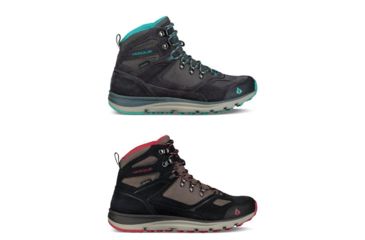 Image of Vasque Mesa Trek UltraDry Hiking Boots - Women's, Ebony/Baltic, Magnet/Barberry