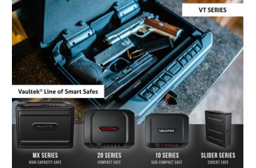Image of Vaultek Safe VT Full-Size Bluetooth Pistol Vault, Black, VT-BK