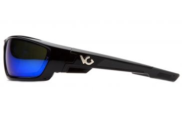 Image of Venture Gear Brevard Safety Glasses - Green Mirror Anti-Fog Lens, Shiny Black Frame, VGSB1057DT